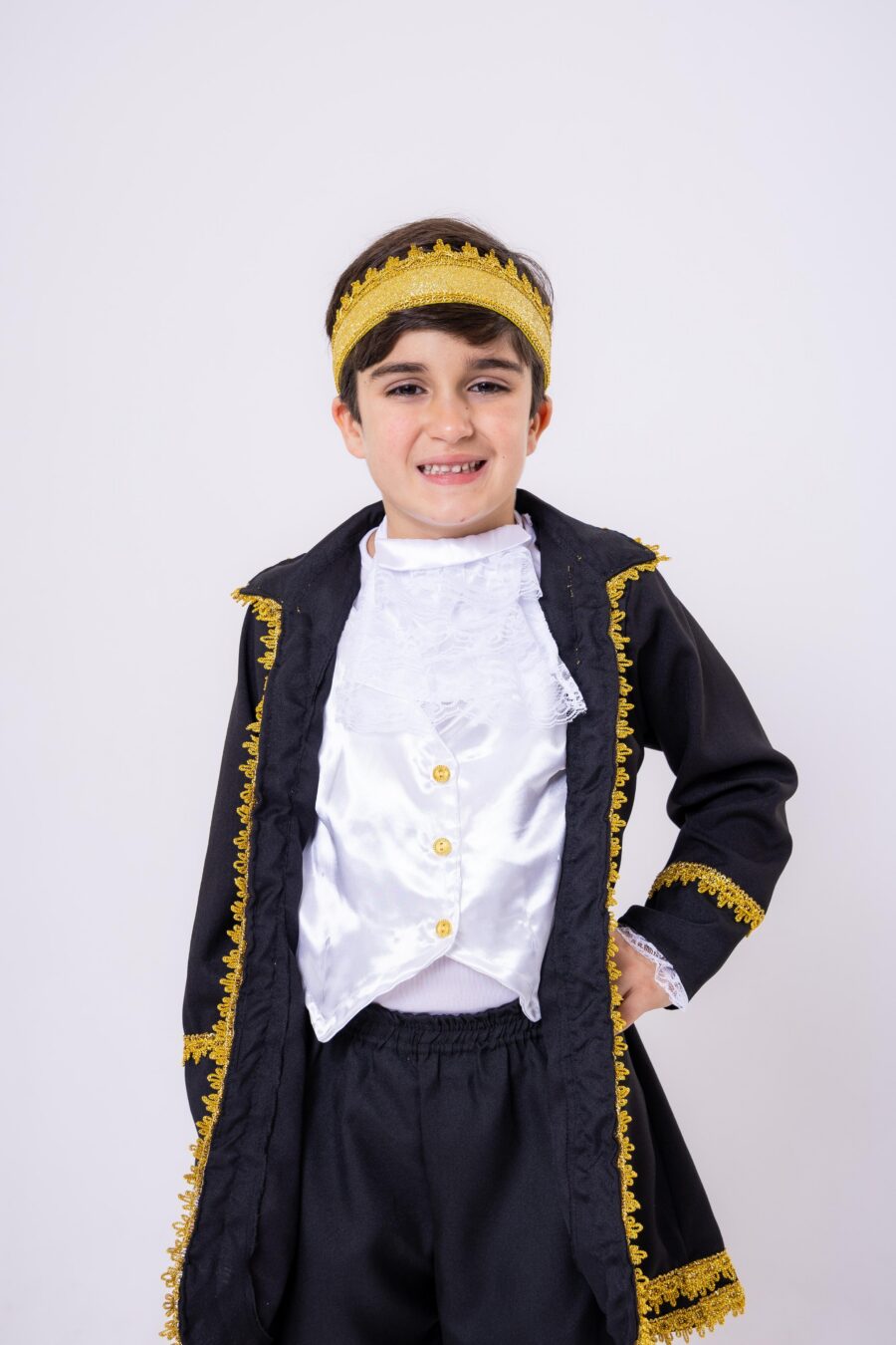 Fantasia Infantil Príncipe Belli Conde William com Coroa