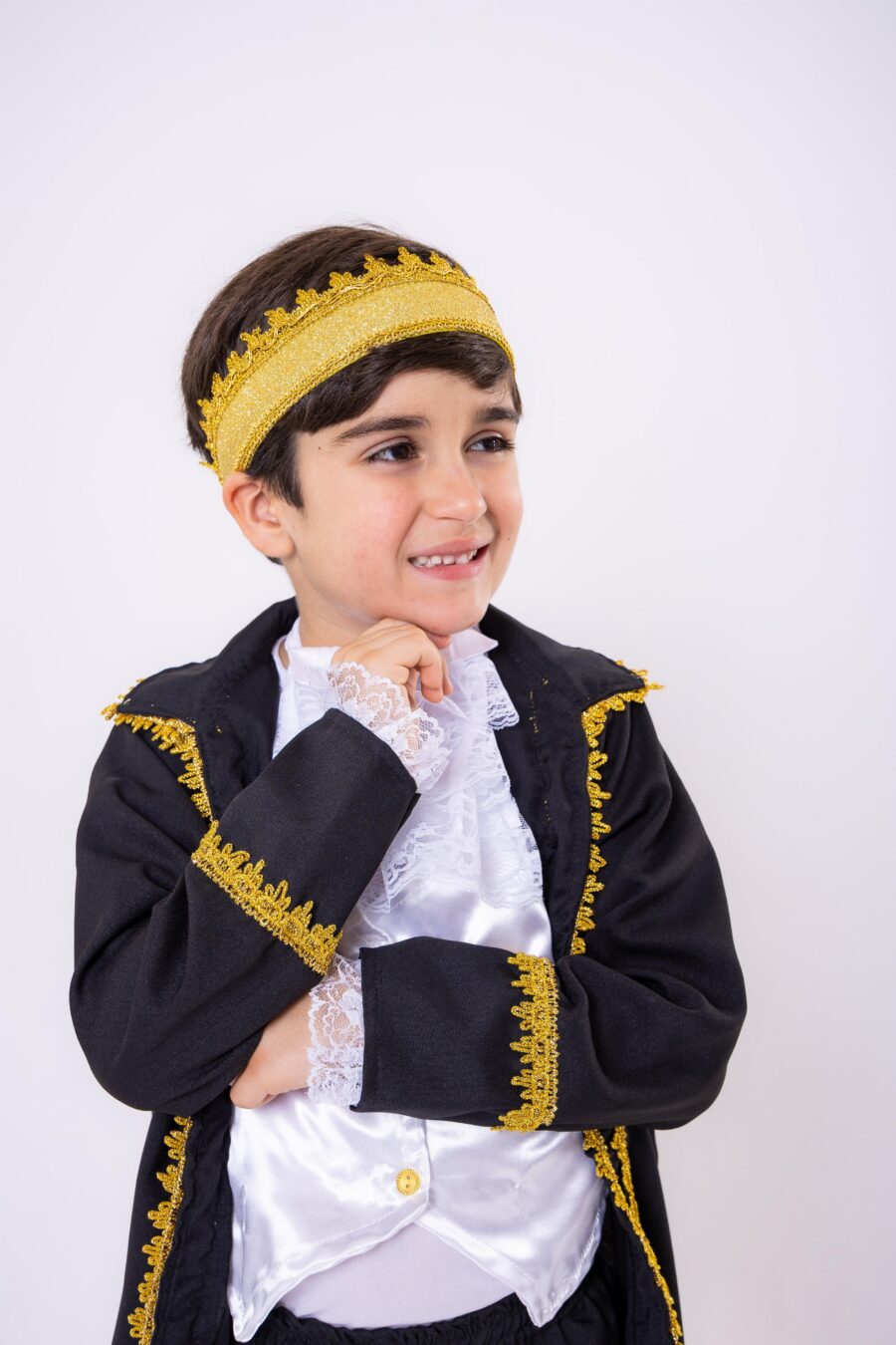 Fantasia Infantil Príncipe Belli Conde William com Coroa