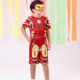 Fantasia Infantil Homem de Ferro Modelo 1 com Máscara