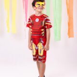 Fantasia Infantil Homem de Ferro Modelo 1 com Máscara