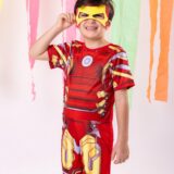 Fantasia Infantil Homem de Ferro Modelo 1 com Máscara