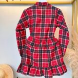 Conjunto Junino Adulto Flanela Camisa e Saia Xadrez