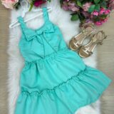 Vestido Infantil Blogueirinha Lola Verde Tiffany