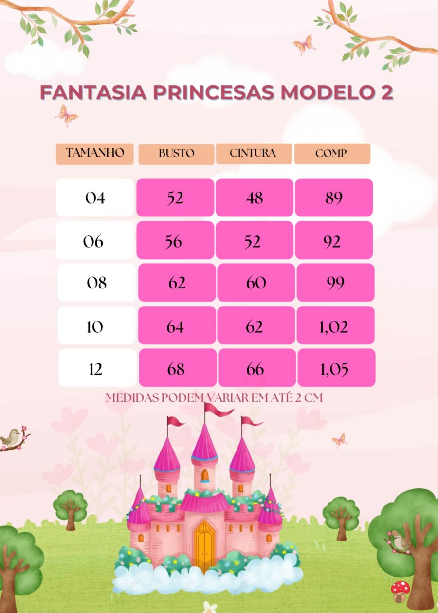 Fantasia Infantil Princesa Belli Peach Rosa