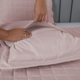 Kit Cobre Leito Casal Dupla Face Soft 3 Peças Rosê