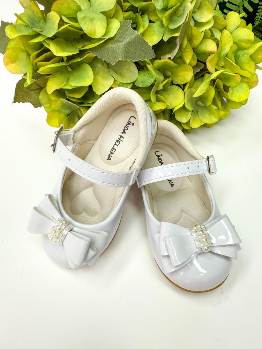 Sapatilha Infantil Flor di Mila Charlote Branca