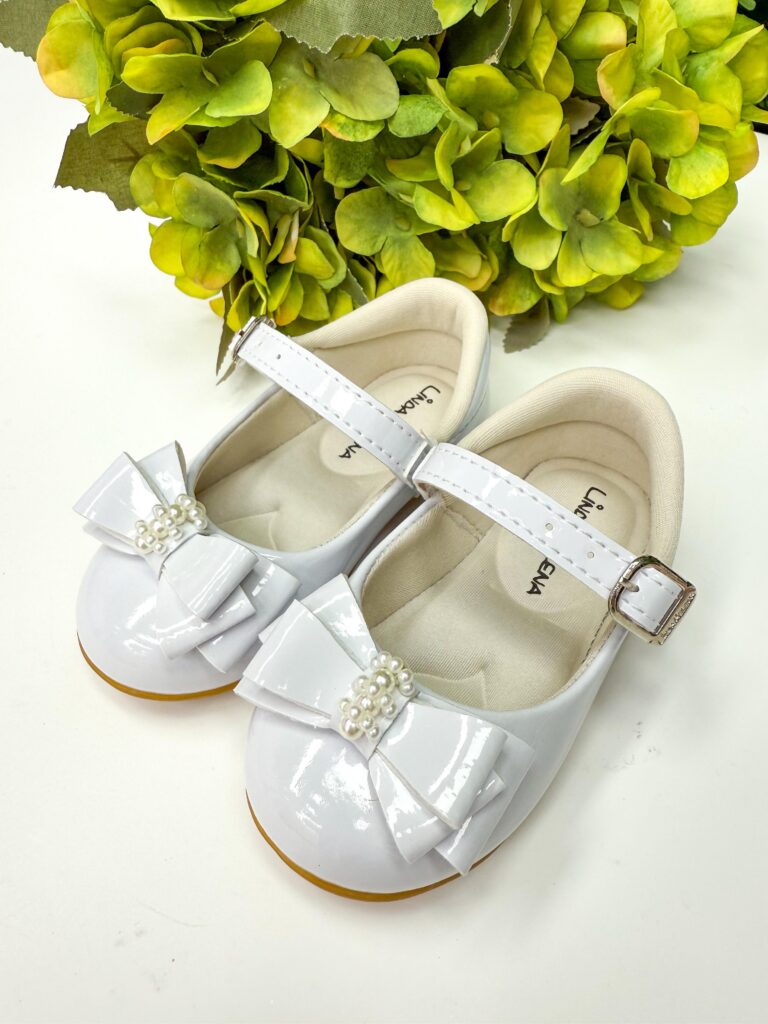 Sapatilha Infantil Flor di Mila Charlote Branca
