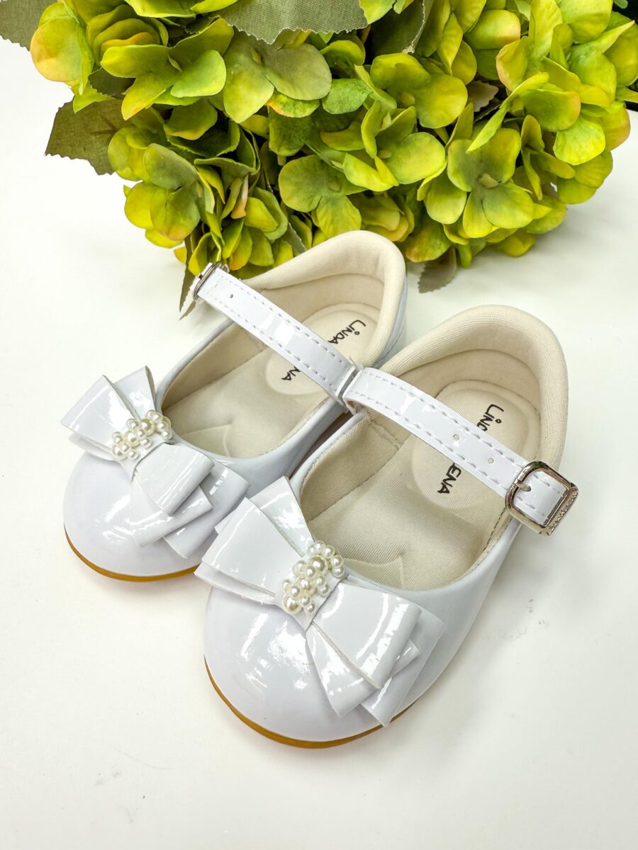 Sapatilha Infantil Flor di Mila Charlote Branca