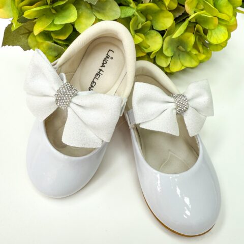 Sapatilha Bebê Flor di Mila Penelope Branca