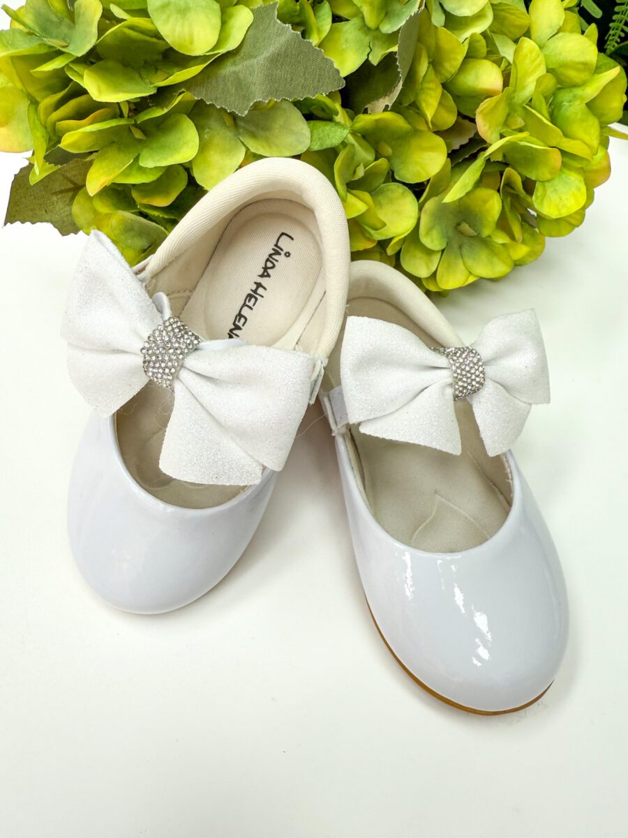 Sapatilha Bebê Flor di Mila Penelope Branca