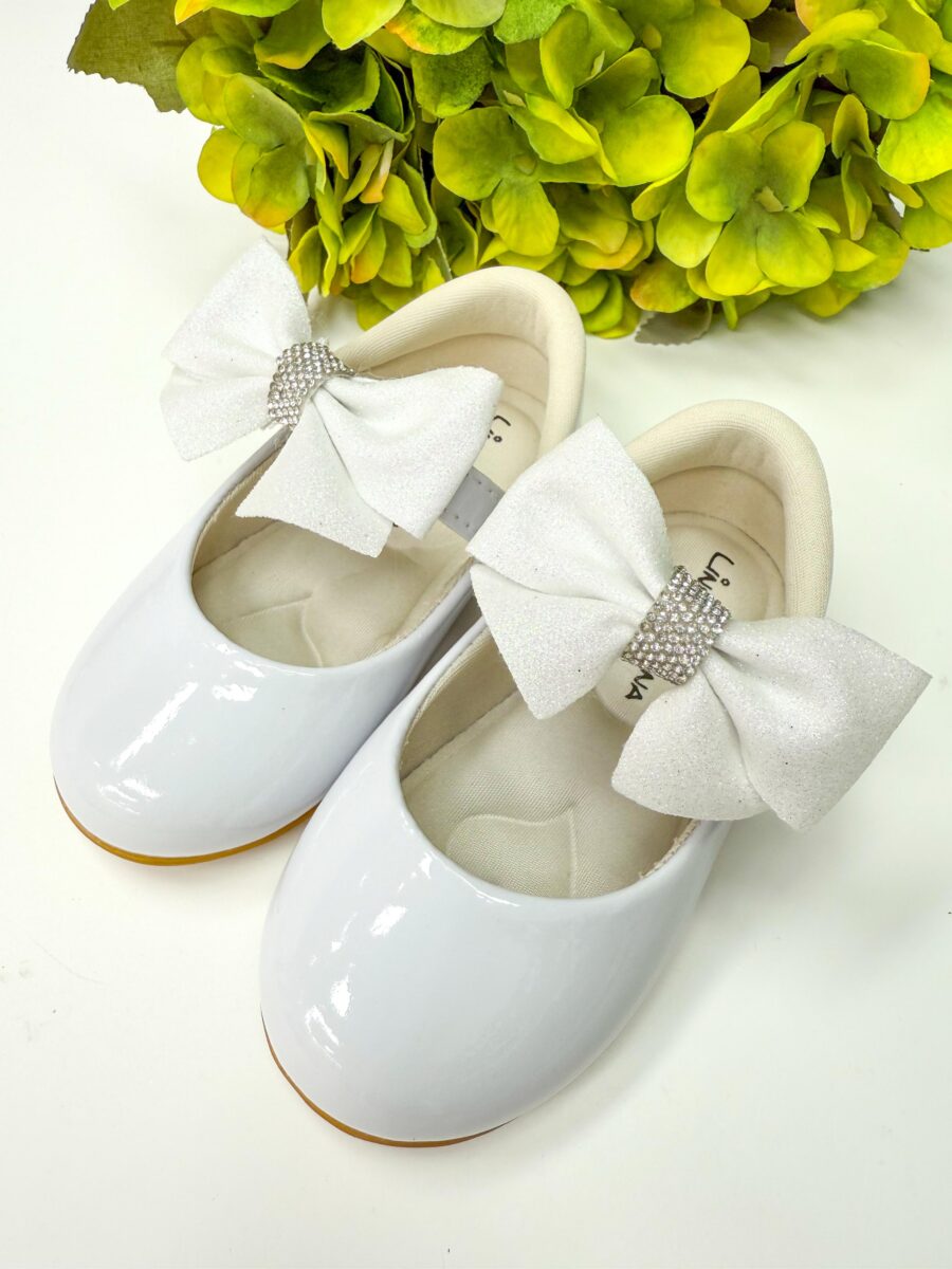Sapatilha Bebê Flor di Mila Penelope Branca