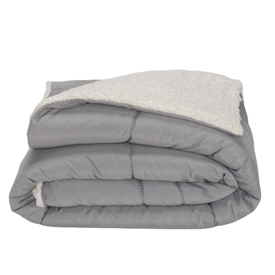 Kit Coberdrom Soft Solteiro 3 Peças Dupla Face Sherpa