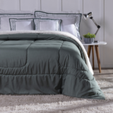 Kit Coberdrom Soft King 5 Peças Sherpa Verde Militar