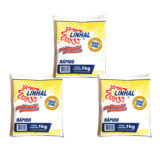 Kit 3 Gesso para Artesanato e Reparos Linhal 1 kg