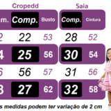 Conjunto Junino Infantil Caipira Cropped e Saia Xadrez Preto