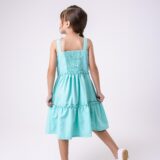 Vestido Infantil Blogueirinha Lola Verde Tiffany