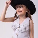 Conjunto Infantil Boiadeira Maraisa Jeans Off