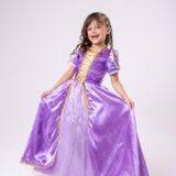 Fantasia Infantil Princesa Belli Longa Lilás Modelo 2