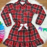 Conjunto Junino Adulto Flanela Camisa e Saia Xadrez