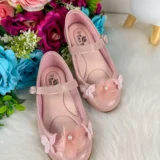 Sapatilha Infantil Doce Pé Jardim Encantado Nude Rose