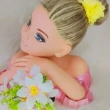 Porta Coque Infantil Belli Flor com Pérolas Amarelo Claro