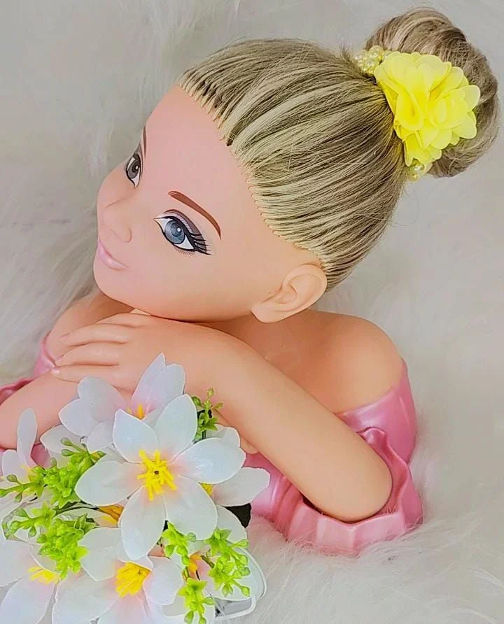 Porta Coque Infantil Belli Flor com Pérolas Amarelo Claro