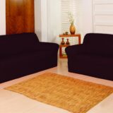 Kit Capas de Sofá 2 e 3 Lugares Adere Lisa Marrom