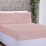 Lençol com Elástico Deccoralle Microfibra Casal Rosê