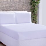 Lençol com Elástico Deccoralle Microfibra Solteiro Branco