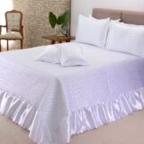 Kit Cobre Leito Queen 5 Peças Deccoralle Athena Branco