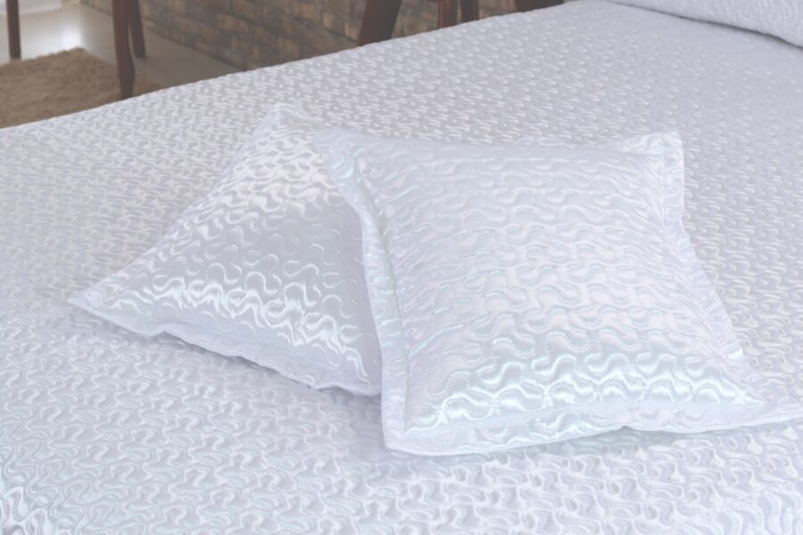 Kit Cobre Leito Queen 5 Peças Deccoralle Athena Branco