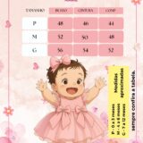 Vestido Infantil Marie Bebê Mia Branco Tafetá e Tule