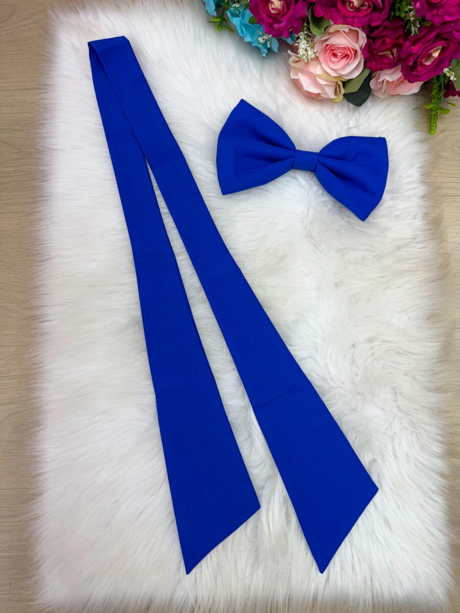 Laço Avulso Faixa para Vestido Selena Azul Royal