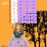 Fantasia Bruxinha Halloween Infantil Saia Lilás com Capa
