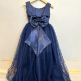 Vestido Infantil Longo Azul Marinho Daminha Festa 4 ao 18
