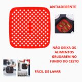 Forro de Silicone para Airfryer Antiaderente 18,5×19 cm
