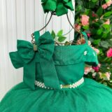 Vestido Infantil Longo Banana Club Doce Elegância Verde