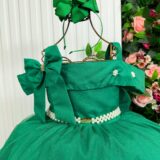 Vestido Infantil Longo Banana Club Doce Elegância Verde