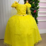 Vestido Infantil Longo Banana Club Diamante Amarelo