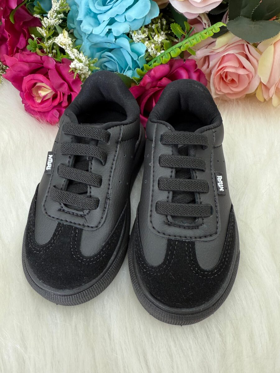 Tênis Infantil Masculino Nilqi Enzo Preto Calce Fácil