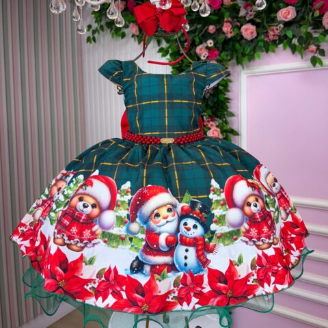 Vestido Banana Club Brilho de Neve - Natal