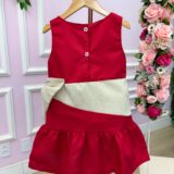 Vestido Infantil Blogueirinha Natal Rafa Vermelho