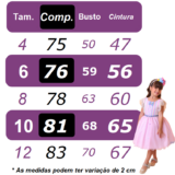 Vestido Fantasia Branca de Neve Infantil Renda Dourada