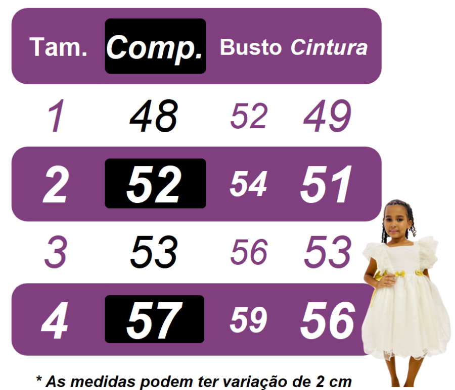 Vestido Infantil Branco Busto Nervura Daminha Festa