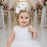 Vestido Infantil Marie Jardim das Borboletas Branco Viviane