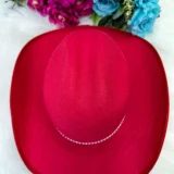 Conjunto Boiadeira Infantil Jeans com Chapéu e Cinto