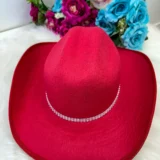 Conjunto Boiadeira Infantil Jeans com Chapéu e Cinto