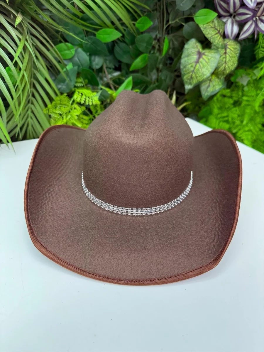 Conjunto Boiadeira Infantil Jeans com Chapéu e Cinto