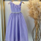 Vestido Infantil Longo Lilás Formatura Daminha 4 ao 18