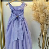 Vestido Infantil Longo Lilás Formatura Daminha 4 ao 18